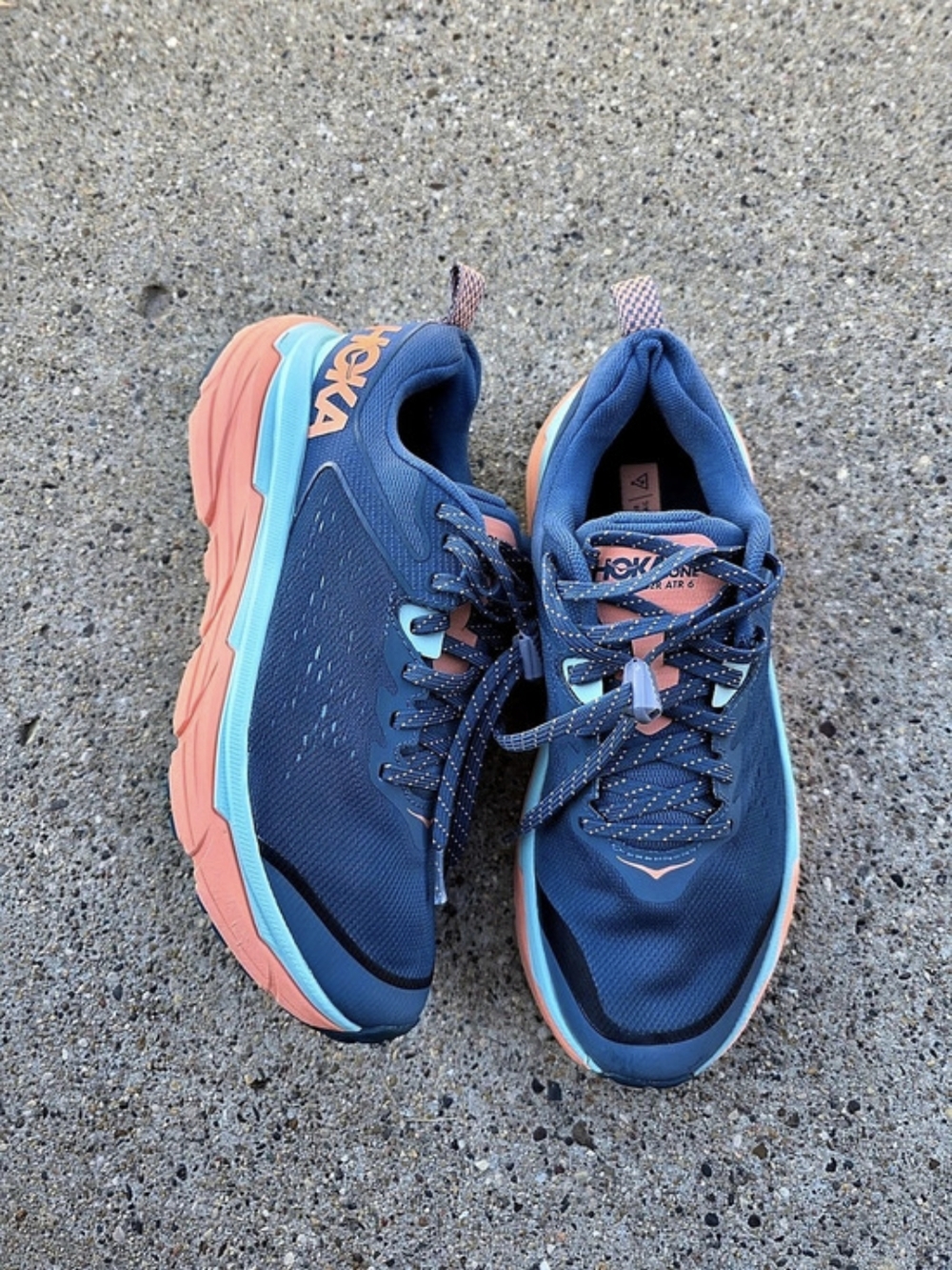 HOKA Challenger ATR 6 Women's Athletic Shoes Blue & Pink US 8.5